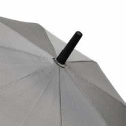 Parapluie canne tempête ouverture automatique gris clair