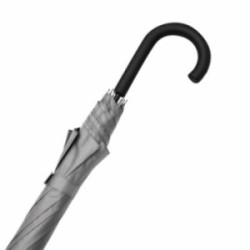 Parapluie canne tempête ouverture automatique gris clair