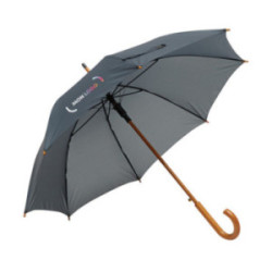 Parapluie canne en rPET ouverture automatique gris