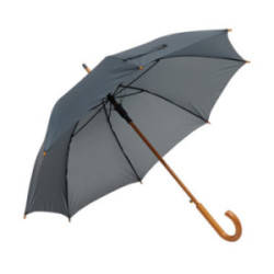 Parapluie canne en rPET ouverture automatique gris