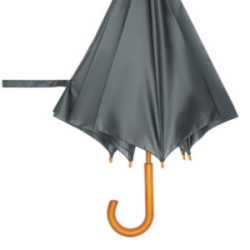 Parapluie canne en rPET ouverture automatique gris