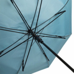Parapluie canne tempête ouverture automatique bleu clair