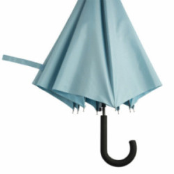 Parapluie canne tempête ouverture automatique bleu clair
