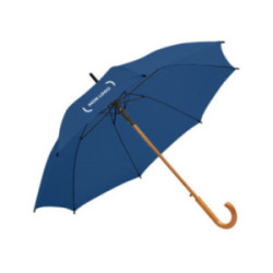 Parapluie canne en rPET ouverture automatique bleu marine