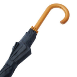 Parapluie canne en rPET ouverture automatique bleu marine