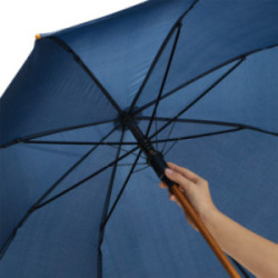 Parapluie canne en rPET ouverture automatique bleu marine