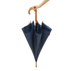 Parapluie canne en rPET ouverture automatique bleu marine