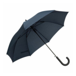 Parapluie canne tempête ouverture automatique bleu marine