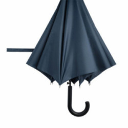 Parapluie canne tempête ouverture automatique bleu marine