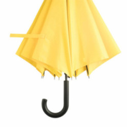 Parapluie canne tempête ouverture automatique jaune