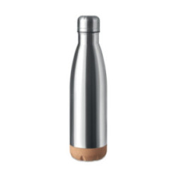 Bouteille isotherme en acier inoxydable et en liège 500 mL