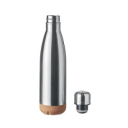 Bouteille isotherme en acier inoxydable et en liège 500 mL