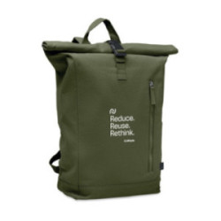Sac à dos roll top en matières recyclées