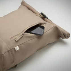 Sac à dos roll top en matières recyclées