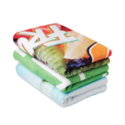 Serviette de plage 350 g/m2 impression quadri 70 x 140 cm