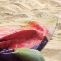 Serviette de plage 350 g/m2 impression quadri 100 x 180 cm