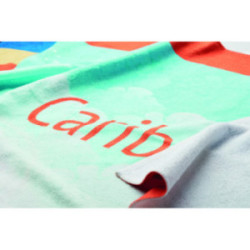 Serviette de plage 350 g/m2 impression quadri 75 x 150 cm