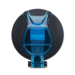 Bouteille en rPET avec marqueurs d'hydratation et paille 1 L