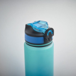 Bouteille en rPET avec marqueurs d'hydratation et paille 1 L