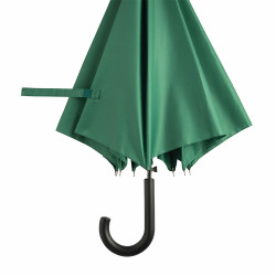 Parapluie canne tempête ouverture automatique vert foncé