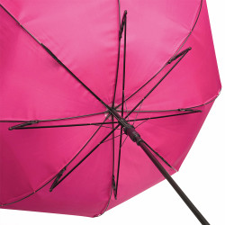 Parapluie canne tempête ouverture automatique rose foncé