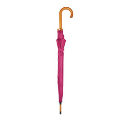 Parapluie canne en rPET ouverture automatique rose foncé