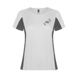 Tee-shirt de sport respirant femme Roly® Shanghai blanc