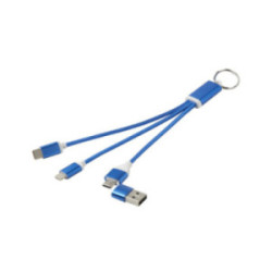 Câble de charge porte-clés 10W en aluminium recyclé