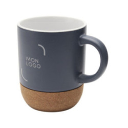 Mug en céramique mate et en liège 300 mL