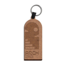 Porte-clés sur-mesure en fibre de bois (de 20 à 40 cm²)