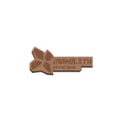 Badge sur mesure en fibre de bois avec aimant (de 20 à 40 cm²)