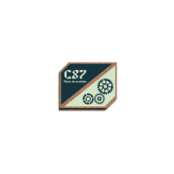 Badge sur mesure en en fibre de bois avec aimant (jusqu'à 20 cm²)