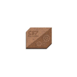 Badge sur mesure en en fibre de bois avec aimant (jusqu'à 20 cm²)
