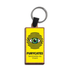 Porte-clés sur-mesure en fibre de bois (max 20 cm²)