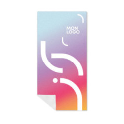 Serviette microfibre impression quadri 60 x 120 cm