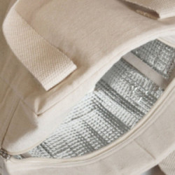 Sac repas isotherme en coton biologique naturel
