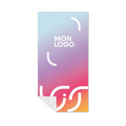 Serviette microfibre impression quadri 70 x 140 cm