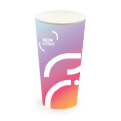 Gobelet 35 cL marquage quadri