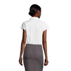 Chemise femme manches courtes Sol's® Excess blanche