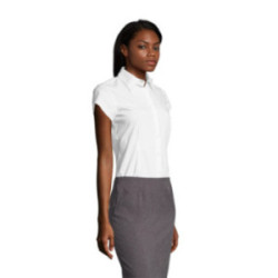 Chemise femme manches courtes Sol's® Excess blanche