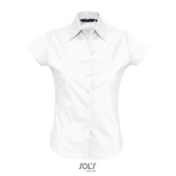 Chemise femme manches courtes Sol's® Excess blanche