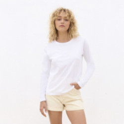 Tee-shirt femme manches longues Sol's® Monarch blanc