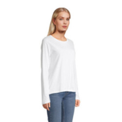 Tee-shirt femme manches longues Sol's® Monarch blanc