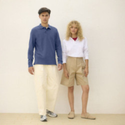 Polo mixte manches longues Sol's® Pacific blanc