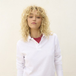 Polo mixte manches longues Sol's® Pacific blanc