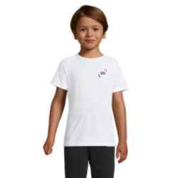Tee-shirt de sport respirant enfant Sol's® Sporty blanc