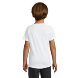 Tee-shirt de sport respirant enfant Sol's® Sporty blanc