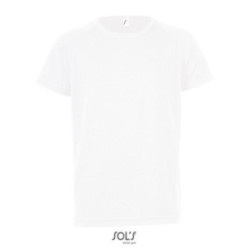 Tee-shirt de sport respirant enfant Sol's® Sporty blanc