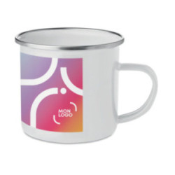 Mug en métal impression quadri 350 mL