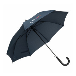 Parapluie canne tempête ouverture automatique bleu marine